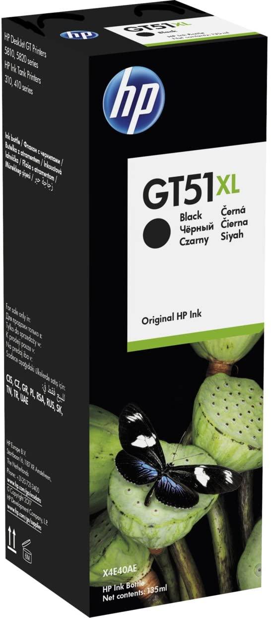 HP GT51XL Black High Capacity Ink Bottle 135ml for HP Ink Tank Printers X4E40AE - eBuy UAE